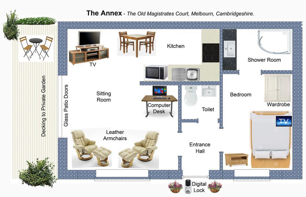 The Old Magistrates Court Bed & Breakfast Melbourn ภายนอก รูปภาพ